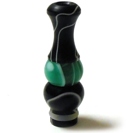 Multicolor Acrylic 510 Drip Tip - Black Green