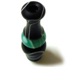 Multicolor Acrylic 510 Drip Tip - Black Green