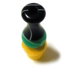 Multicolor Acrylic 510 Drip Tip - Black Green Yellow