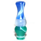 Multicolor Acrylic 510 Drip Tip - Blue White Green