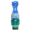 Multicolor Acrylic 510 Drip Tip - Blue White Green