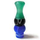 Multicolor Acrylic 510 Drip Tip - Green Black Blue