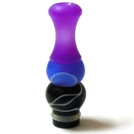 Multicolor Acrylic 510 Drip Tip - Purple Blue Black