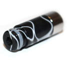 Stainless Flat Top Acrylic 510 Drip Tip - Black