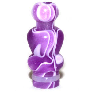 Yeti Swirl Acrylic  510 Drip Tip - Purple