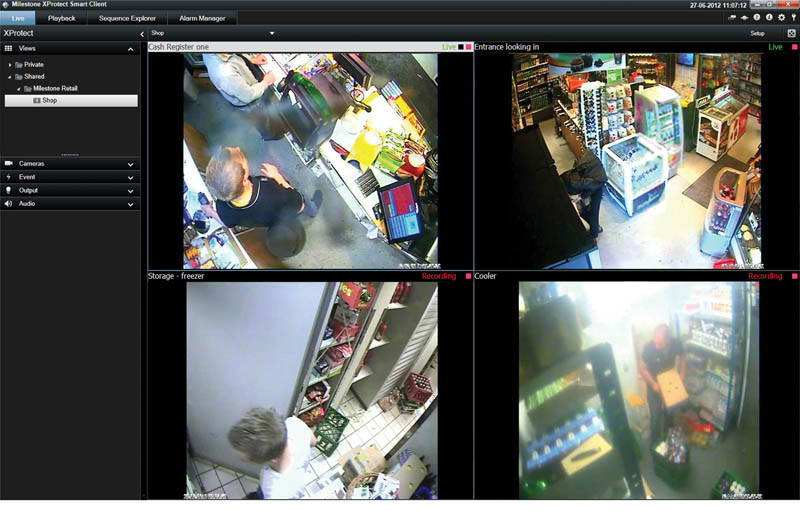 milestone xprotect management client add camera