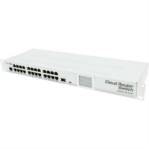 MikroTik 24 Port Cloud Router Switch 1SFP Rackmount, CRS125-24G-1S-RM -  WLANMall