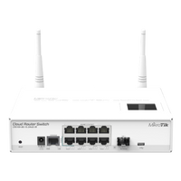 MikroTik 8 Port 1 SFP Port Cloud Router Switch, CRS109-8G-1S-2HnD-IN