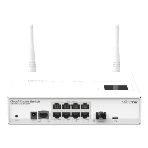 MikroTik 8 Port 1 SFP Port Cloud Router Switch, CRS109-8G-1S-2HnD-IN -  WLANMall