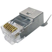 Primus Cable Shielded RJ45 Connector for CAT6, CAT6A Solid and Stranded Cable, CN1-021-8C6SH
