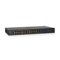 Cambium Networks cnMatrix EX2028-P Switch with 24 1G PoE+ access ports and 4 SFP+ 10G uplink ports, No Power Cord, MX-EX2028PxA-0
