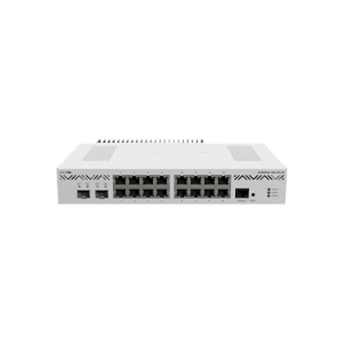 MikroTik Ethernet Router 16x Gigabit Ethernet Ports, 2x10G SFP+ Cages, CCR2004-16G-2S+ (CCR2004-16G-2S+)