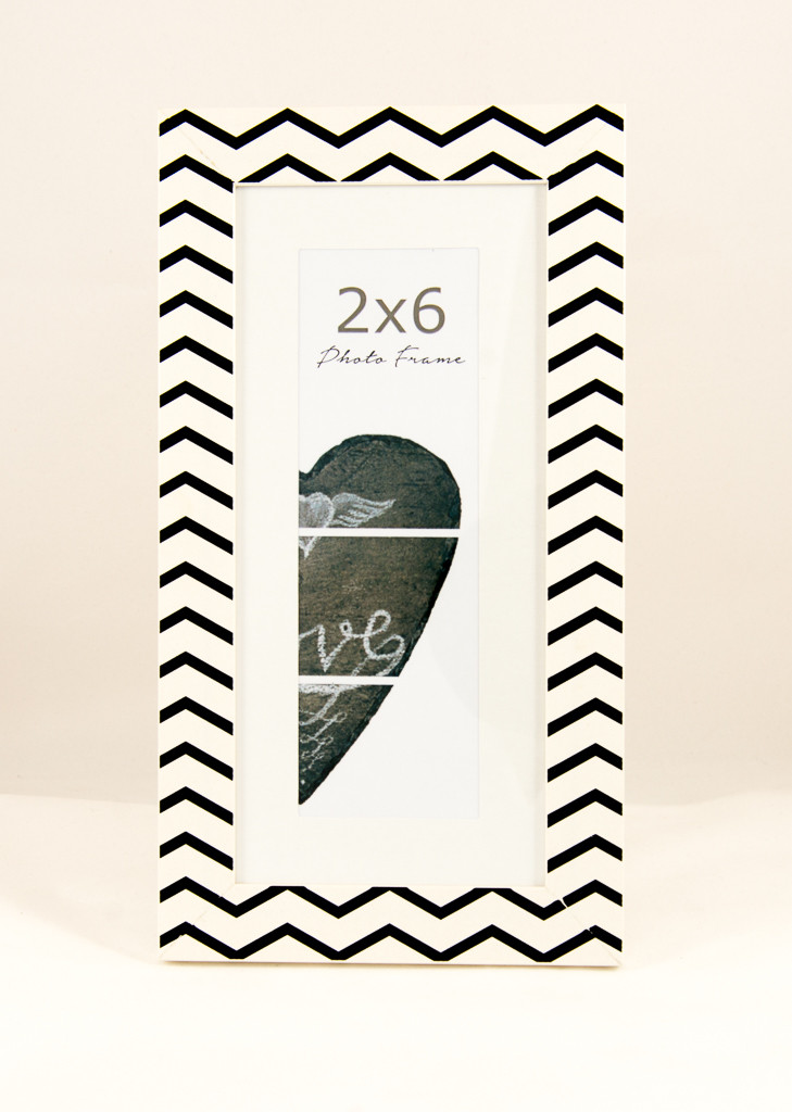 chevron photo frame