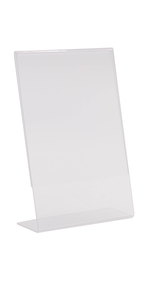 Order Slant Back Ad Frame - Clear and Acrylic