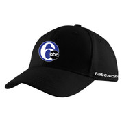 6abc Adult Fitted Baseball Hat- Black