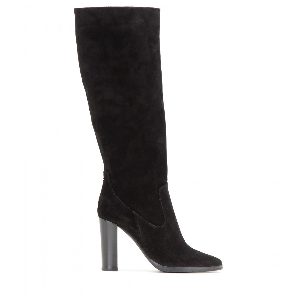 jimmy choo suede knee high boots