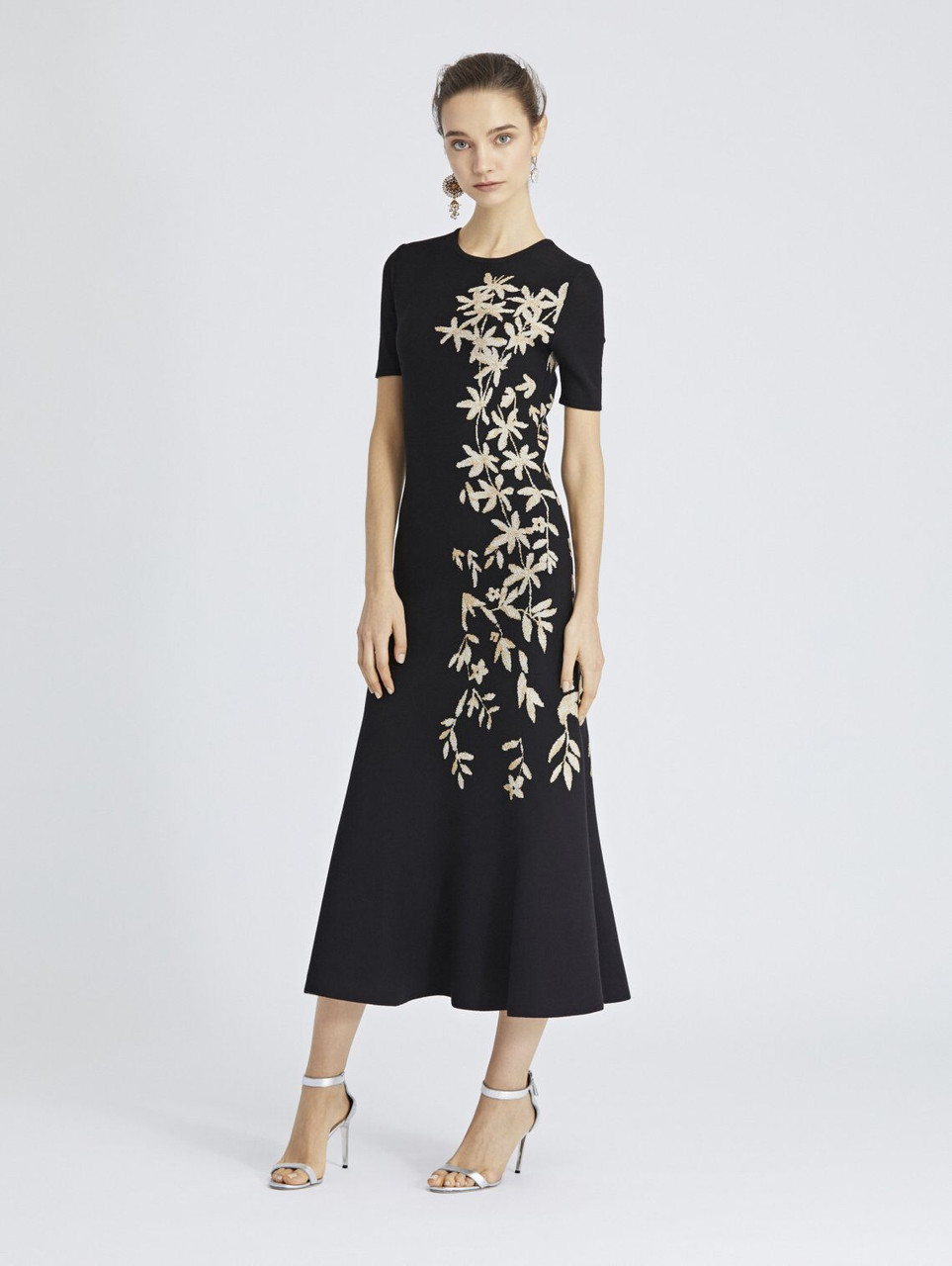 floral knit dress