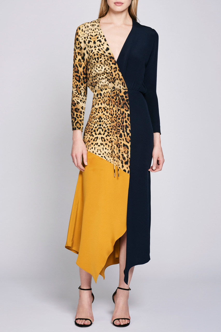 leopard color dress