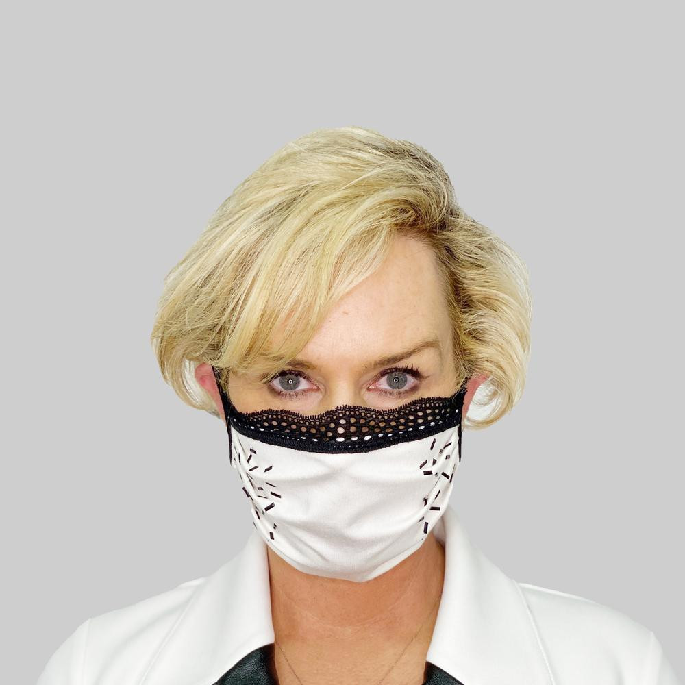 Grayse Glam Face Mask Kit White/Black