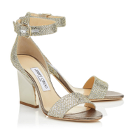 jimmy choo edina metallic sandals