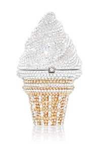 *PRE-ORDER | PRE-FALL '21* Judith Leiber Couture Vanilla Ice Cream Cone Pillbox