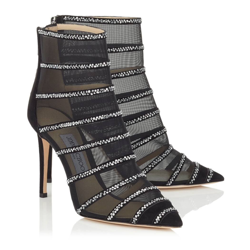 jimmy choo mesh booties