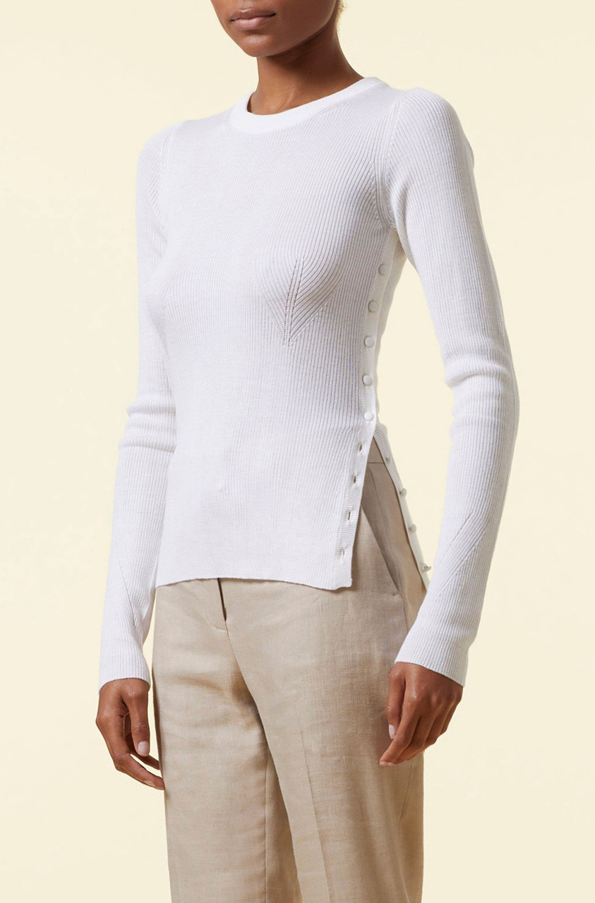 Altuzarra Iris Ribbed Sweater in Ivory 