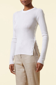 Altuzarra Iris Ribbed Sweater in Ivory