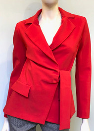 Chiara Boni La Petite Robe Karin Collared Jacket in Red