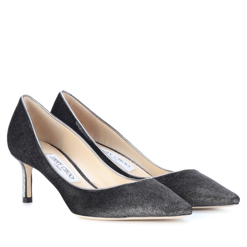 Jimmy Choo Romy Anthracite Velvet Pump 