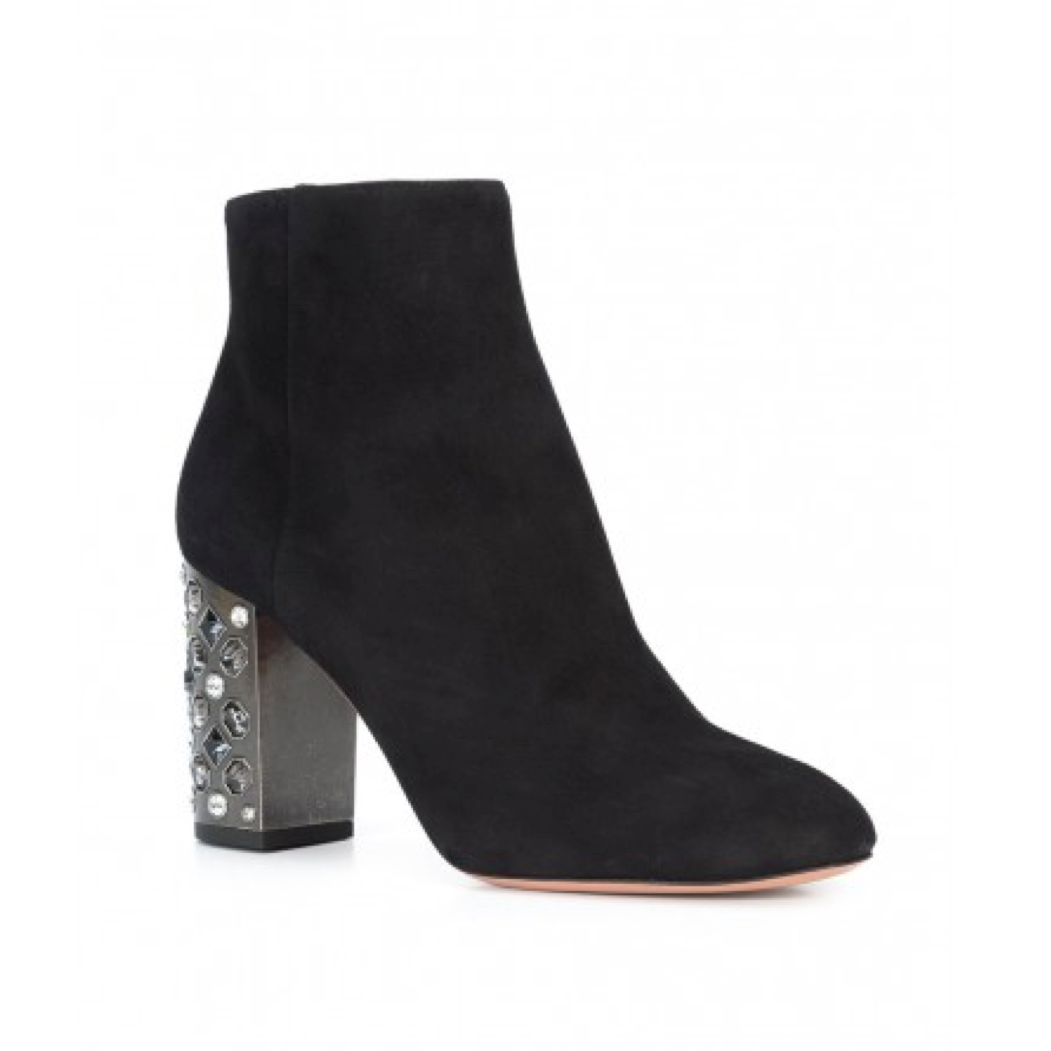 aquazzura suede booties