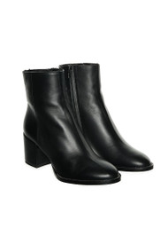 Fabiana Filippi Eliana Leather Shearling Boots in Black, Size 40
