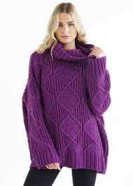 *PRE-ORDER* Augustina Cashmere Axa Sweater in Purple