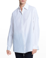 Michael Kors Dolman Sleeve Button Down Shirt in Optic White