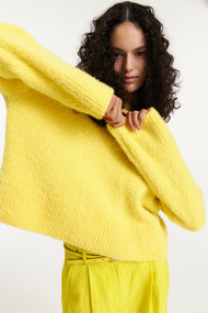 Dorothee Schumacher Dreaming Volumes Sweater in Lemon Yellow
