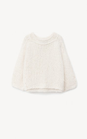 Iris Von Arnim Zumera Hand Knitted Sweater in Off White