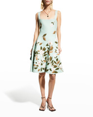 Oscar de la Renta Magnolia Degrade Jacquard Mini Dress (Size Small)
