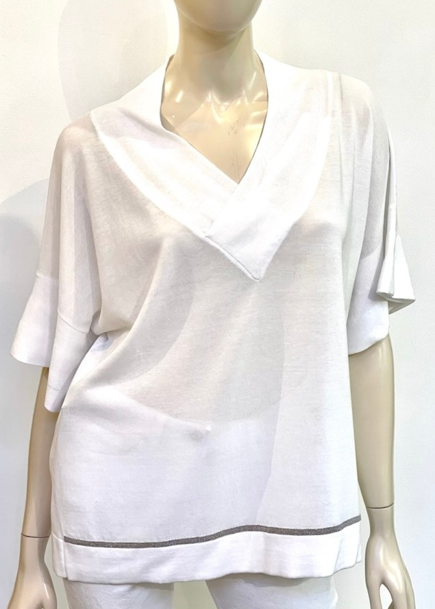 Fabiana Filippi Cotton Sweater in White