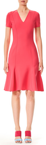 Carolina Herrera V-neck Short Dress