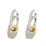 Spinelli Kilcollin Sterling Silver Ara Pave Diamond Earrings