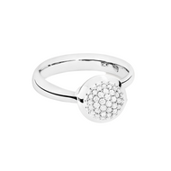 Tamara Comolli 18K White Gold Small Bouton Diamond Pave Ring