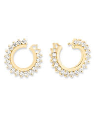 Nouvel Heritage 18K Yellow Gold Vendome Diamond Earrings