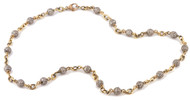 *EXCLUSIVE EVENT* Sylva & Cie. 18K Yellow Gold Large Diamond Ball Chain Necklace, 17"