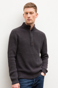 Iris Von Arnim Men's Connor Cashmere Sweater in Graphite