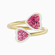 *JEWELRY EVENT* Emily P. Wheeler 18K Yellow Gold Elsa Ring with Pink Spinel, Size 7