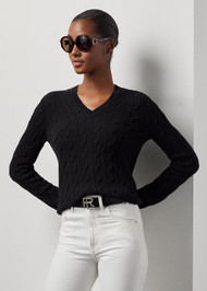 Ralph Lauren Cashmere Crewneck Sweater in Black