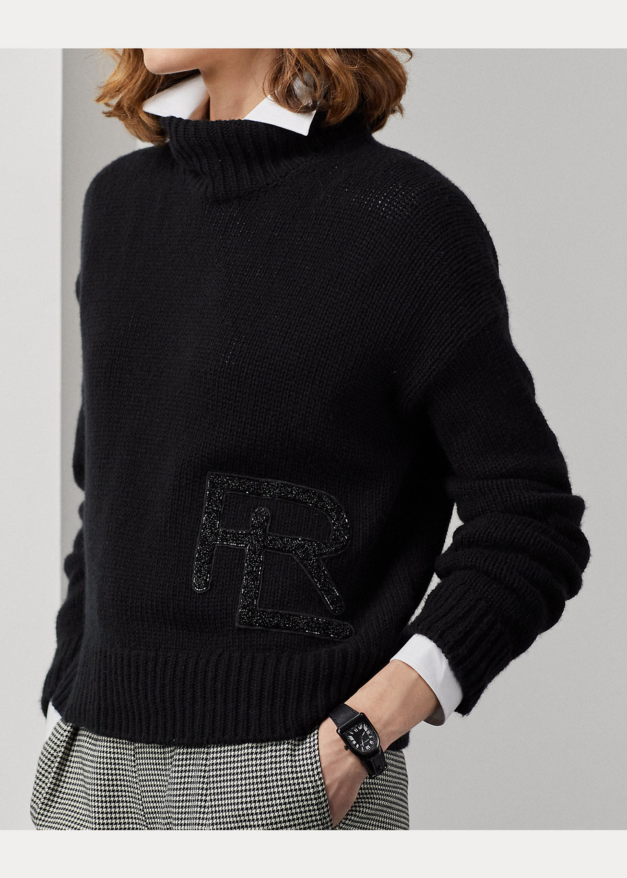 Ralph Lauren RL Embellished Cashmere 