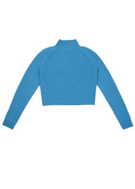 The Elder Statesman Turtleneck Sweater in Adriatic, Size Small