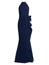 Chiara Boni La Petite Robe Gudrum Gown in Artic Blue (Size 40/42)