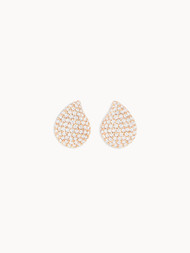 Tamara Comolli 18K Rose Gold Signature Diamond Pavé Large Earrings